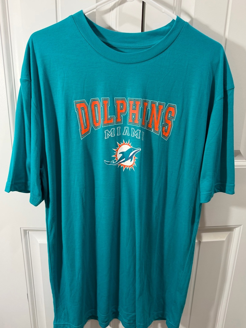 Miami Dolphins NFL Team Apparel Sleep Shirt Men’s Large Teal NWT